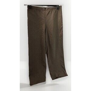 Alfred Dunner Petite Pants Womens 14P Brown Business Casual